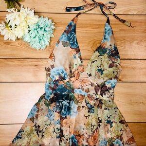 Candies Floral Halter Top/Tunic